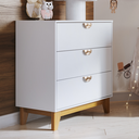 Ver imagem 1 de Móveis para Quarto Cômoda 3 Gavetas Magia Branco