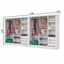 Ver imagem 5 de Closet Casal Duplo Dubai 6 Portas Premium 6 Gavetas