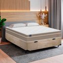 Ver imagem 2 de Cama Box Baú Casal Suede + Colchão Lis Molas Ensacadas Plumatex 138cm – Suporta até 120 Kg por Pesso