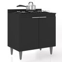 Ver imagem 2 de Balcão de Cozinha para Cooktop 80cm Pérola Z34 Preto - Mpozenato