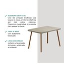 Ver imagem 3 de Mesa de Jantar 1,20 Carraro Stellar Petra/rosê
