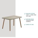 Ver imagem 4 de Mesa de Jantar 1,20 Carraro Stellar Petra/rosê