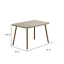 Ver imagem 2 de Mesa de Jantar 1,20 Carraro Stellar Petra/rosê
