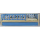 Ver imagem 1 de Bicama Infantil Solteiro Base Colorida Madeira Maciça Pinus Grade Vertical