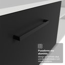 Ver mais imagens de Rack para Tv até 80 Polegadas 218 Cm 2 Portas Branco/preto Agata Madesa