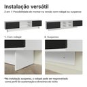 Ver imagem 6 de Rack para Tv até 80 Polegadas 218 Cm 2 Portas Branco/preto Agata Madesa