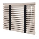 Ver imagem 1 de Persiana Horizontal - 1,30m Larg X 1,30m Alt - Alumínio 50mm com Fita Decorativa - Cor: Bege Escuro