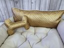 Ver imagem 2 de Cama P Dourado e Bege Pet Colchão para Cachorro Caminha P Caes e Gatos Personalizada com Nomes