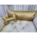Ver imagem 2 de Cama P Dourado e Bege Pet Colchão para Cachorro Caminha P Caes e Gatos Personalizada com Nomes