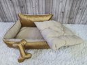 Ver mais imagens de Cama P Dourado e Bege Pet Colchão para Cachorro Caminha P Caes e Gatos Personalizada com Nomes