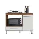 Ver imagem 3 de Balcão Modulado para Forno e Cooktop 105cm 1 Porta 1 Gaveta Madrid Fidelitá