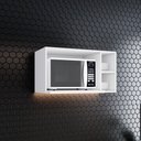 Ver imagem 3 de Armário Aéreo para Micro-Ondas Amy Casa 812 80cm MDF 1 Prateleira Suspenso