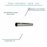 Tubo inox redondo 12,7mm 1/2" (tam: 1m) 304 excelente qualidade TUBO 1/2 POLEGADAS TUBO INOX 1/2 - 2