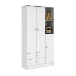 Quarto de Bebê Completo com 1 Berço 1 Cômoda 1 Guarda Roupa Arco-Íris  - 4
