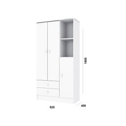 Quarto de Bebê Completo com 1 Berço 1 Cômoda 1 Guarda Roupa Arco-Íris  - 5