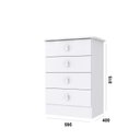 Ver mais imagens de Quarto de Bebê Completo com 1 Berço 1 Cômoda 1 Guarda Roupa Arco-Íris