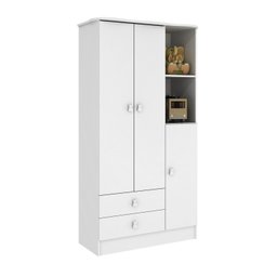 Quarto de Bebê Completo com 1 Berço 1 Cômoda 1 Guarda Roupa Arco-Íris  - 4