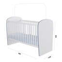 Ver imagem 7 de Quarto de Bebê Completo com 1 Berço 1 Cômoda 1 Guarda Roupa Arco-Íris