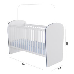 Quarto de Bebê Completo com 1 Berço 1 Cômoda 1 Guarda Roupa Arco-Íris - 7