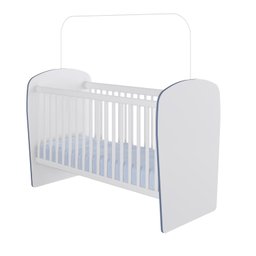 Quarto de Bebê Completo com 1 Berço 1 Cômoda 1 Guarda Roupa Arco-Íris - 4