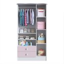 Ver imagem 3 de Quarto de Bebê Completo com 1 Berço 1 Cômoda 1 Guarda Roupa Arco-Íris