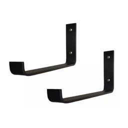 Par Mão Francesa Invertida 10cm – Preto - 2