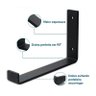 Par Mão Francesa Invertida 10cm – Preto - 3