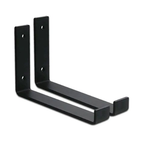 Par Mão Francesa Invertida 10cm – Preto