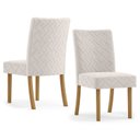 Ver imagem 4 de Conjunto Sala de Jantar Mesa 160x90cm Tampo MDF/Vidro Canto Arredondado com 6 Cadeiras Raven Espress