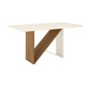Ver imagem 6 de Conjunto Sala de Jantar Mesa 160x90cm Tampo MDF/Vidro Canto Arredondado com 6 Cadeiras Raven Espress
