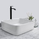 Ver imagem 2 de Kit Cuba Pia Louça Cerâmica Banheiro C/ Torn e Vál Preta S15