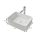 Ver imagem 4 de Kit Cuba Pia Louça Cerâmica Banheiro C/ Torn e Vál Preta S15