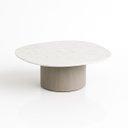 Ver imagem 1 de Mesa de Centro Orgânica 80 Cm Mármore Branco Extra