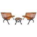 Ver imagem 1 de Conjunto de Bancos (1,50m) Tamanduá e Mesa (90cm) Madeira Maciça