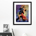 Ver imagem 1 de Quadro Artístico Tango - 60x48cm:madeira Preta