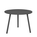 Ver imagem 2 de Mesa Centro Noronha Redonda Tampo Aço Estrutura Aço Pintura Epóxi Cinza 60cm