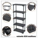 Ver imagem 3 de Estante Geo Multiuso Organizador Compacto 4 Prateleiras 127cm