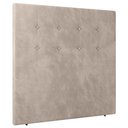 Ver imagem 2 de Cabeceira Cama Box Casal Queen Size Luana 160cm Veludo Bege - Abmaza