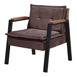 Poltrona Decorativa Para Sala Ou Escritório Estilo Industrial Fortaleza Sanna Decor