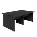 Ver mais imagens de Plataforma de Trabalho 4 Lugares Pé Painel F5 sem Gavetas MDF MDP Preto F5 Office