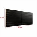 Ver imagem 1 de Painel Canaletado 18mm Preto Altura 90cm Comp 180cm