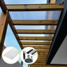 Kit Policarbonato Cristal 4mm 4,00m X 2,00m - Perfis Naturais - 2