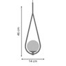 Pendente Lustre Globo de Vidro 10cm 1 Lâmpada G9 Prelúdio - 3