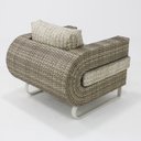 Ver imagem 3 de Poltrona para Varanda Sacada e Jardim em Fibra Sintética e Aluminio