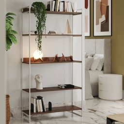 Estante Industrial Multiuso Guaecá 180x95 Branco/imbuia - 1