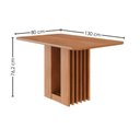 Ver imagem 3 de Mesa de Jantar 4 Lugares Tampo Mdf 130x80 Cm 20956 Cinamomo Molci