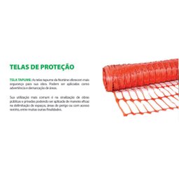 Tela Tapume Laranja 1,20x50m Vonder - Unico - 4