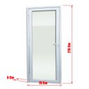 Ver imagem 7 de Porta de PVC 216x70cm com 1 Vidro Temperados Itec Brimak Abertura Direita Branco