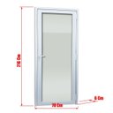 Ver imagem 7 de Porta de PVC 216x70cm com 1 Vidro Temperados Itec Brimak Abertura Esquerda Branco