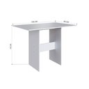 Ver imagem 5 de Conjunto Mesa Karla Paris com 4 Cadeiras Branco Cacau - Indekes